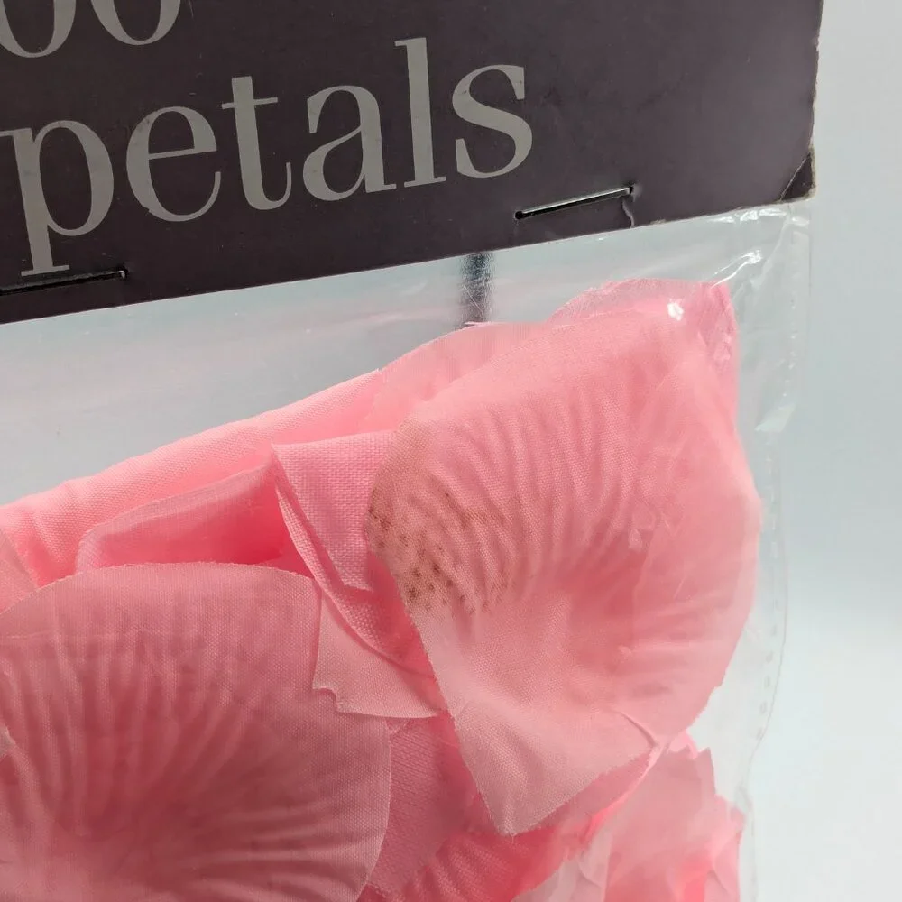 300 Pink Faux Rose Petals from Details Accessories, Sealed Package